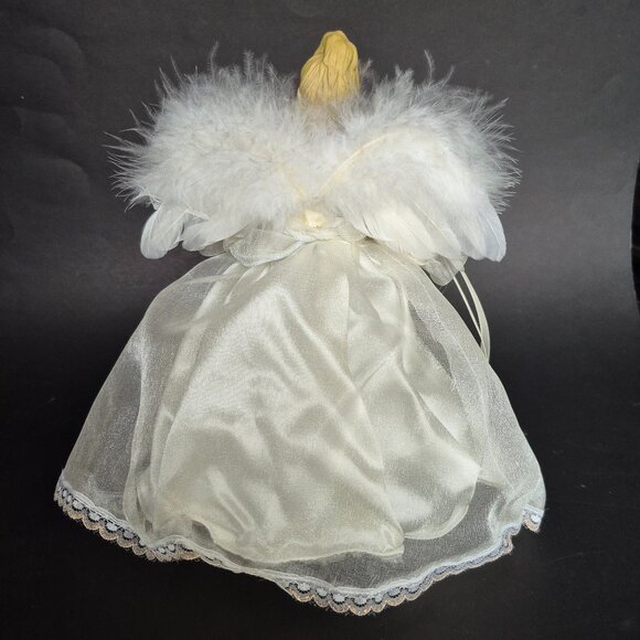 10 Light Porcelain Angel Tree Top - Picture 3 of 11